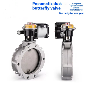 Válvula de Compuerta Neumática de Acero Inoxidable 304 con Brida Doble/Simple para Agua y Aceite, Puerto DN150, 1 Año de Garantía - Product Image 3