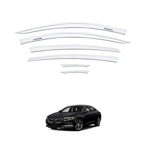 แผ่นเบี่ยงกระจกโครเมียมคุณภาพสูงป้องกันแสงแดดอุปกรณ์เสริมรถยนต์กระบังหน้าประตูสำหรับ Buick Regal 2017- - Product Image 4