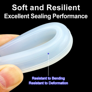 Guarnizione in <span class=keywords><strong>Gomma</strong></span> Siliconica Personalizzata a Forma di E, Striscia Sigillante per Porta del Forno e Vaporiera, Guarnizione in Silicone Tipo E - Product Image 5