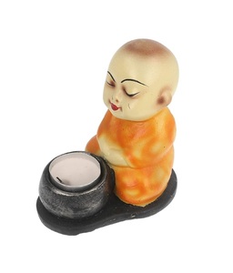 Resin <b>Buddha</b> <b>Candle</b> <b>Holder</b> Feng Shui Home Decor Indoor Tabletop Ornament Living Room Decor Durable Design - Product Image 1