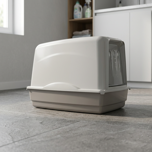 Italian <b>Top</b>-Grade Hygienic Enclosed <b>Cat</b> Litter Box Practical & Durable Plastic Toilet Accessory - Product Image 3