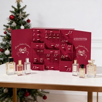 Emballage cadeau de parfum rigide écologique personnalisé OEM, boîte de calendrier de l'avent de Noël faite à la main de haute qualité