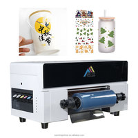 Máquina más vendida, impresoras UV, máquina de impresión de pegatinas, impresora de etiquetas UV de cristal de alta resolución para efecto decorativo