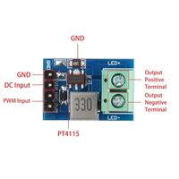 Module de commande de courant constant LED PT4115 1-10S DC 12V avec sortie PWM pour gradation LED et réduction de tension