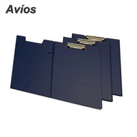 Carpeta Portapapeles A4 Impermeable Personalizada, Tablero de Escritura de Doble Cara con Clip Metálico, Portapapeles de PVC para Oficina
