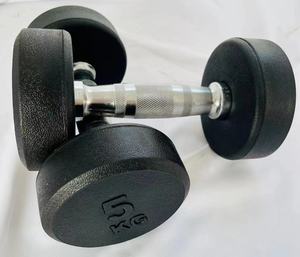 Thiết bị tập thể dục phòng tập thể dục quả tạ nhà cao su tráng <span class=keywords><strong>5</strong></span> <span class=keywords><strong>pound</strong></span> Trọng lượng nâng màu đen miễn phí trọng lượng lục giác dumbell dumbells Set - Product Image 5