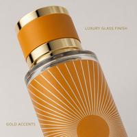 Flacon de parfum en verre vide 250 ml, bouchon noir, fond épais transparent, flacon pulvérisateur rechargeable, vente en gros, logo personnalisé