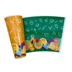 Stock Good Price Waterproof Food Grade PE Coated Paper Cups Fans Fruit Printed for Hot and Cold Beverage