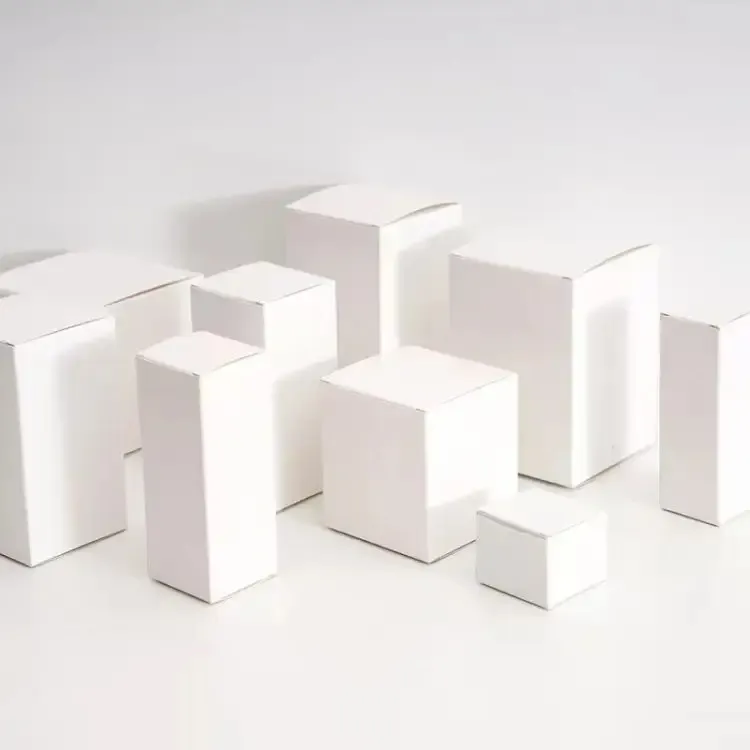 Kunden spezifische Produkt verpackung Small Plain Paper White Cardboard Parfüm Kosmetik box