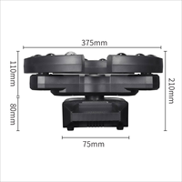 NEUER Dreiarmiger Phantom 120W RGBW LED-Strahler mit DMX512-Steuerung 25CH Stroboskop für DJ Bar Nachtclub Freizeitpark Moving Head Light