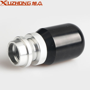 Xuzhong Telescopic <b>Adjustable</b> Gear Shifter 37mm 24mm Black Aluminum Alloy Manual Automatic Transmission Shift <b>Knob</b> - Product Image 2