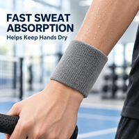 Bracelets personnalisés avec logo – Vente chaude – Bandeaux de sport en coton absorbants et respirants pour l'entraînement de tennis