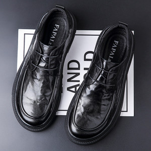 Nouvelles Chaussures Oxford pour Hommes en Cuir Véritable de Haute Qualité, Bout Carré, Style Rétro, Formelles, Antidérapantes avec Massage et Désodorisation - Product Image 5