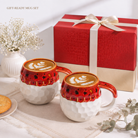 Ensemble de tasses à café en céramique à glaçure réactive pour expresso, thé et café à domicile – Collection cadeau – Vente directe usine, vente en gros