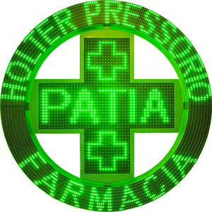 จอแสดงผลข้อความป้ายไฟ <span class=keywords><strong>LED</strong></span> แบบติดตั้งถาวรสำหรับร้านขายยากลางแจ้ง - Product Image 2