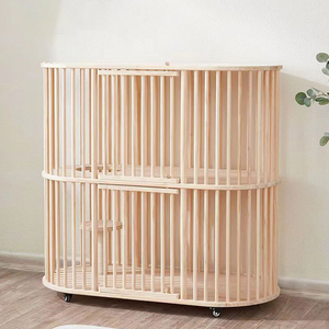 Nouvelle cage pour chat en bois massif sur mesure du fabricant, villa pour chat en bois massif, maison pour chat duplex en bois massif, maison pour chat à deux niveaux en bois massif - Product Image 6