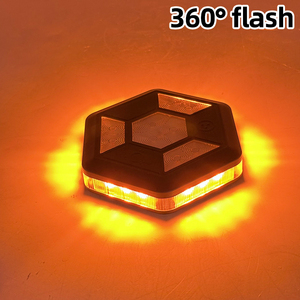 Luz Estroboscópica LED Magnética Cuadrada para Vehículos, ABS IP65, Carga USB, Baliza de Seguridad Vial - Product Image 1