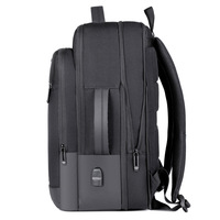 Sac à dos antivol extensible de haute qualité pour ordinateur portable 15,6 pouces, étanche, pour affaires et voyages, avec port de chargement USB, en polyester Oxford