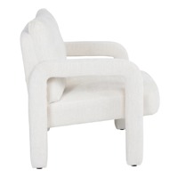 Fauteuil d'appoint moderne blanc crème, chaise longue individuelle rembourrée pour salon, chambre, hôtel, vente en gros