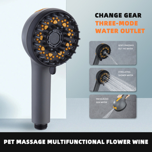 Tre modalità di acqua stimolante rubinetto <span class=keywords><strong>doccia</strong></span> pistola multifunzionale Pet <span class=keywords><strong>soffione</strong></span> per bagno rubinetto accessori - Product Image 2