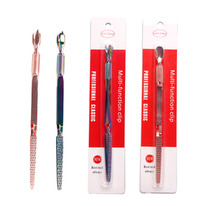 Coupe-<span class=keywords><strong>cuticules</strong></span> en acier inoxydable à double tête, <span class=keywords><strong>pince</strong></span> à épiler, pousse-<span class=keywords><strong>cuticules</strong></span>, <span class=keywords><strong>pince</strong></span> à modeler, <span class=keywords><strong>pince</strong></span> à épiler de type X, outils de manucure - Product Image 6