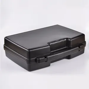 MM-TB007 Logo Customized High Quality Cheap Black Color 480x370x150mm Handle Plastic Tool Box With Custom Foam Manufacture