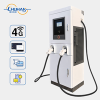 Station de recharge rapide DC ultra-puissante 180 kW pour véhicules électriques, niveau 3, supercharge, double prise CCS2, prête pour la flotte et le public, avec RFID et compatible Smart Grid