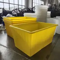 Food Grade Wasserij Trolley Winkelwagen Polyethyleen Plastic Vis Tanks