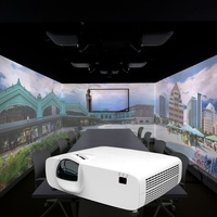 Proyector de Tiro Corto 0.44:1 3LCD 4800 Lúmenes WUXGA, Proyector Láser para Simulador de Golf en Interiores, Aula Escolar
