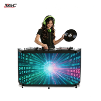 Panneau d'affichage vidéo LED pour table de DJ, idéal pour mariages en intérieur, concerts, scènes, bars, fêtes, salons professionnels, comptoirs d'accueil et présentoirs de marque