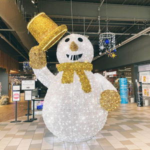 Lumières décoratives de Noël personnalisées en forme de bonhomme de neige 3D lumineuses pour l'aménagement extérieur, les <span class=keywords><strong>activités</strong></span> de centre commercial d'<span class=keywords><strong>Halloween</strong></span> - Product Image 4