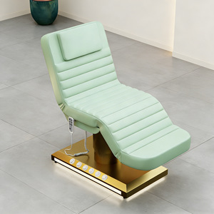 Cama de Masaje Eléctrica de 3 Motores con Cubierta de Cuero Sintético, Mesa Multifuncional para Tratamientos Faciales para Spa, Salón de Belleza y Peluquería - Product Image 5