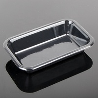 Plateau alimentaire en papier moulé personnalisé rectangle 500ml CPET écologique jetable four à micro-ondes à haute température utiliser une usine de restauration rapide