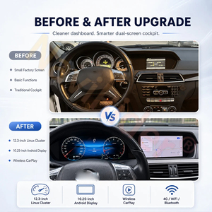 Pantalla Android Carplay 2din para Benz Clase C W204 2011-2013 Reproductor Multimedia de Video, Radio para Auto, GPS, Navegación, Estéreo para Auto - Product Image 4