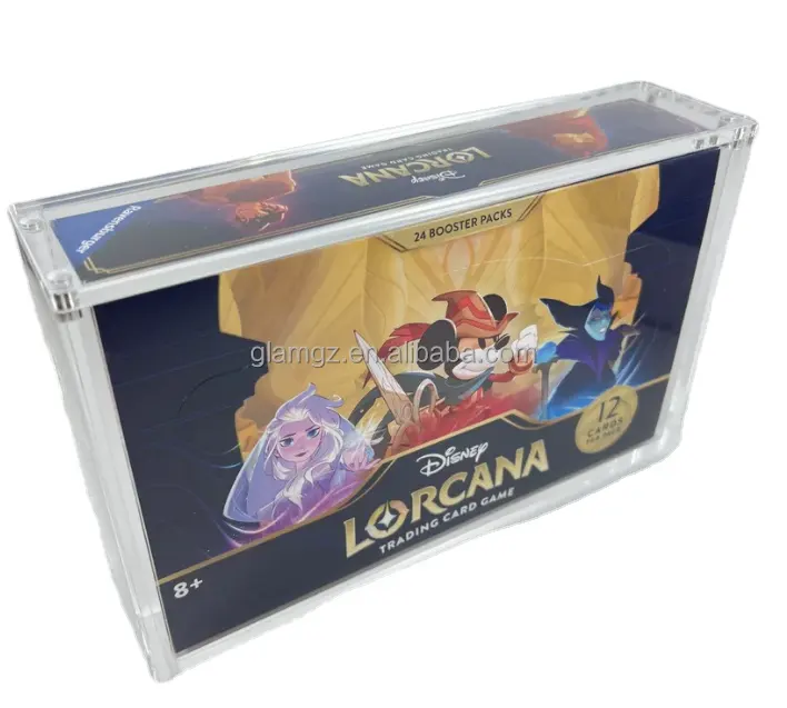 Vente en gros Booster Packs Protecteur Transparent Acrylique Cas Cartes Original Lorcana pour Pokemon Elite Trainer Box