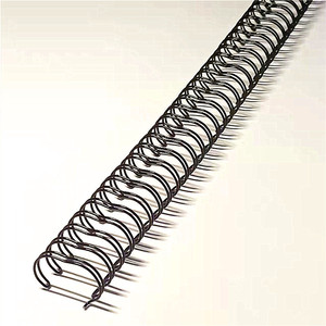 Kawat pengikat Spiral <span class=keywords><strong>Loop</strong></span> ganda kawat cincin ganda untuk penjilid Notebook, Pitch gigi 31 ukuran 5/8" - Product Image 1
