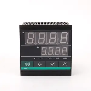 Controlador de temperatura de termostato inteligente CH902 220V, relé SSR, salida dual tipo K, controlador de temperatura PID digital de entrada