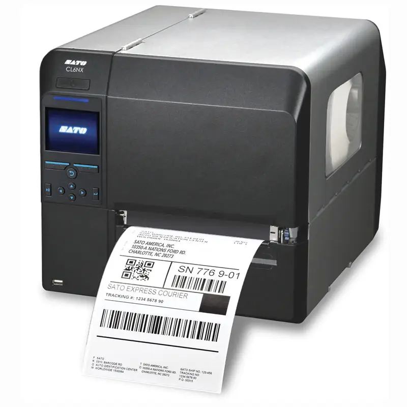 SATO CL6NX/CL6NX Plus Industrial Label Barcode Printer 203dpi/305dpi desktop thermal printer 6 inch printer with LCD option RFID