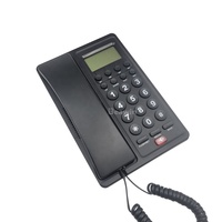 Téléphone fixe filaire traditionnel Beawin à bas prix avec identification de l'appelant, numérotation rapide, touches de mémoire à une touche, réseau PSTN
