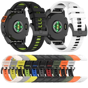 <span class=keywords><strong>Bracelet</strong></span> de <span class=keywords><strong>montre</strong></span> en silicone à dégagement rapide 20/22/26mm <span class=keywords><strong>Bracelet</strong></span> <span class=keywords><strong>Garmin</strong></span> Fenix7X Pro Double couleur avec <span class=keywords><strong>bracelet</strong></span> de Type breloque - Product Image 6