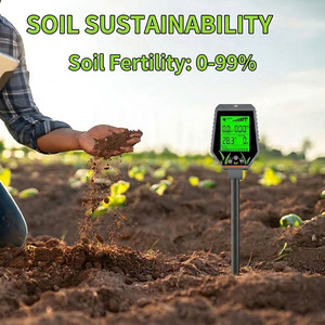 Hochwertiger 6-in-1 Digitaler Bodentester für Garten, Rasen, Topfpflanzen, Messung von pH-Wert, Fruchtbarkeit, EC, Feuchtigkeit, Licht und Temperatur - Product Image 3