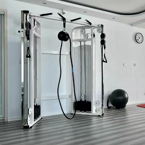 Macchina per esercizi multifunzione a doppia puleggia per palestra e casa con doppio cavo incrociato - Product Image 2