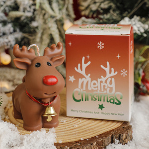 Creative White Elk Reindeer Aromatherapy Soy Wax <b>Candle</b> Christmas Decor & Birthday <b>Gift</b> for Girlfriend Comes with <b>Gift</b> Box - Product Image 4