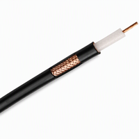Cable Coaxial RG11 de Fábrica ELESUN, 75 Ohmios, Baja Pérdida, Cable Troncal para CATV, Satélite y CCTV, Revestimiento de PVC/LSZH