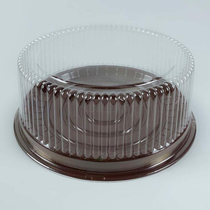 Bán Chạy Nhất 6Inch Vòng Nhựa Bánh Container Với Rõ Ràng Cao Dome Nắp - Product Image 2