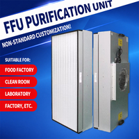 Unidad de Filtro de Ventilador de Techo Centrífugo con Motor EBM de Bajo Ruido y Filtro HEPA Clase 100 H14 para Fábrica Farmacéutica
