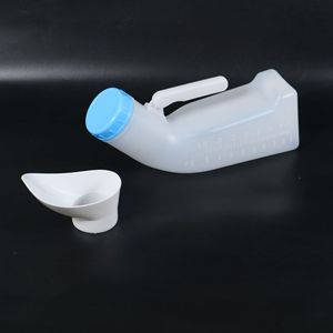 Urinoir portable Funjee 1000 ml en plastique bleu clair pour hommes, personnes âgées et utilisation en voiture - Product Image 2