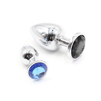 Tapón Anal de Lujo en 3 Tamaños, Diseño de Joyería, Estimulador de Cristal de Acero Inoxidable, Juguetes Sexuales Anales, Masajeador de Próstata, Dildo