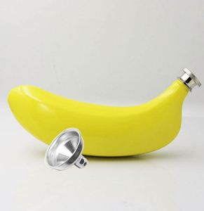 Flacon à liqueur de luxe en acier inoxydable en forme de banane pour promotion - Product Image 1