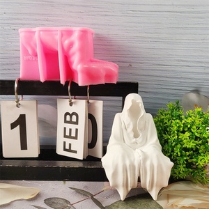 Moldes de fundición de resina hechos a mano para adornos decorativos DIY estilo Ins silicona Dios DE LA MUERTE moldes W0361 - Product Image 2